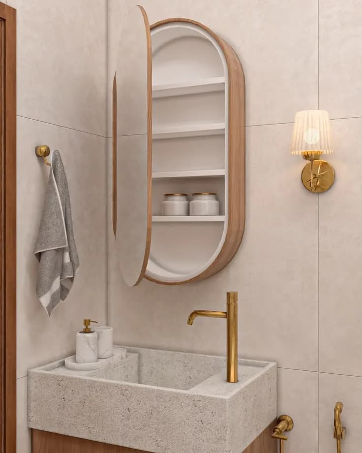 Brutalist Basalt Shower Suite